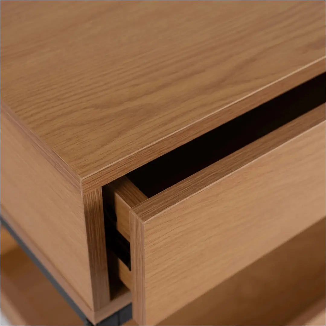 Prieškambario konsolė iš MDF juodos spalvos / ąžuolo 100 cm TE1099 - €91 Save 15% 50-100, __label:Pristatymas 5-14