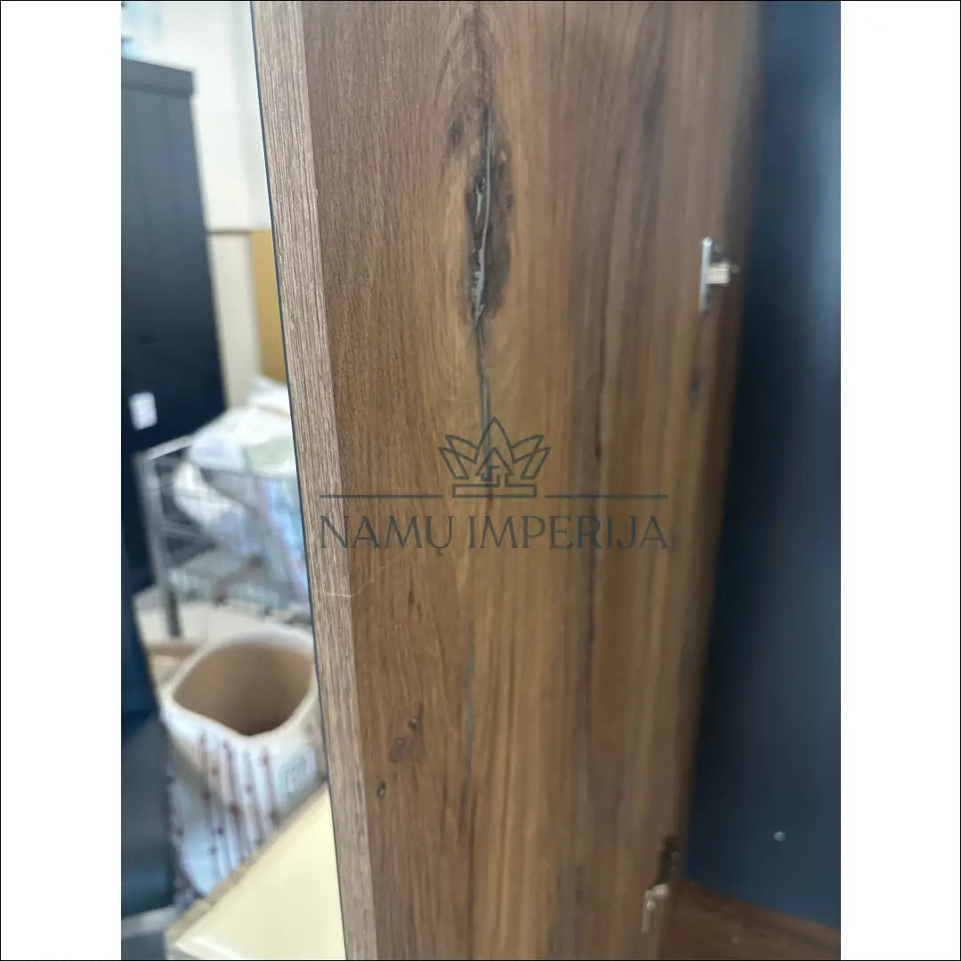 Prieškambario spinta KI1220 - €203 Save 55% __label:Pristatymas 1-2 d.d., color-ruda, material-mdf, material-stiklas,