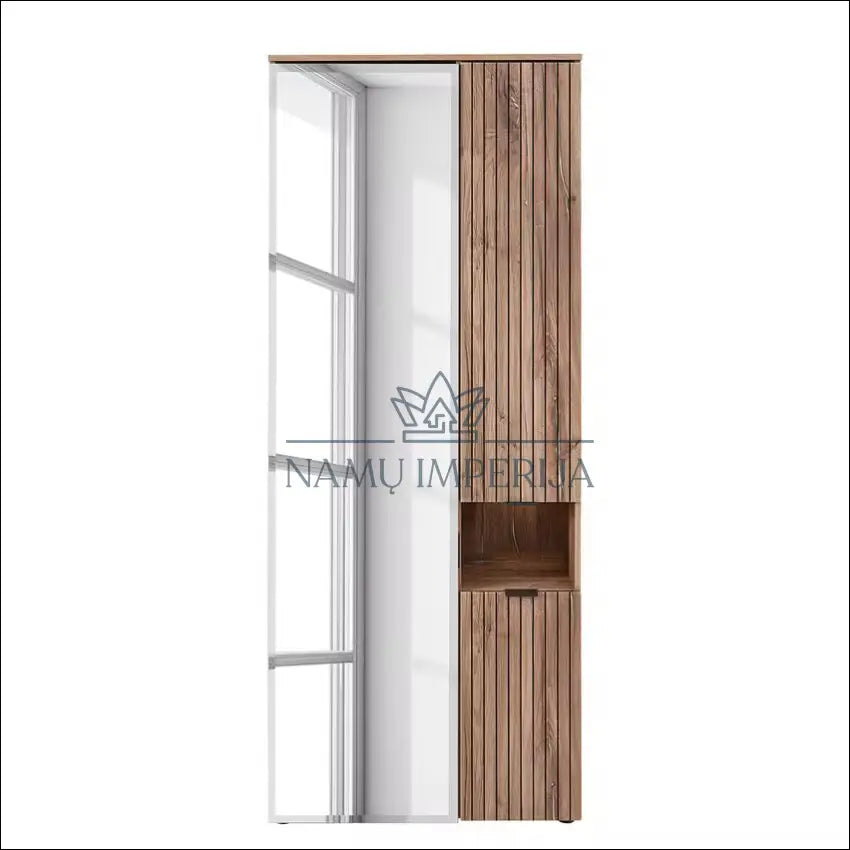 Prieškambario spinta KI1220 - €203 Save 55% __label:Pristatymas 1-2 d.d., color-ruda, material-mdf, material-stiklas,