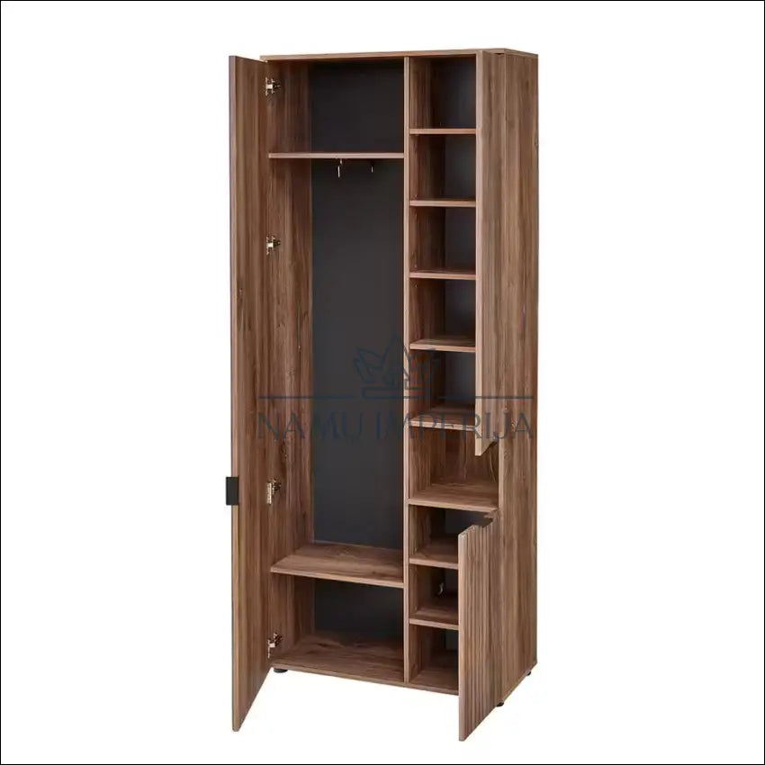 Prieškambario spinta KI1220 - €203 Save 55% __label:Pristatymas 1-2 d.d., color-ruda, material-mdf, material-stiklas,