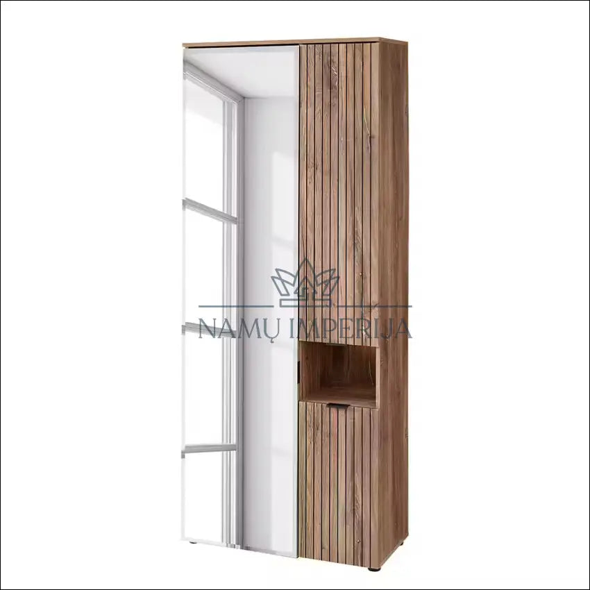 Prieškambario spinta KI1220 - €203 Save 55% __label:Pristatymas 1-2 d.d., color-ruda, material-mdf, material-stiklas,