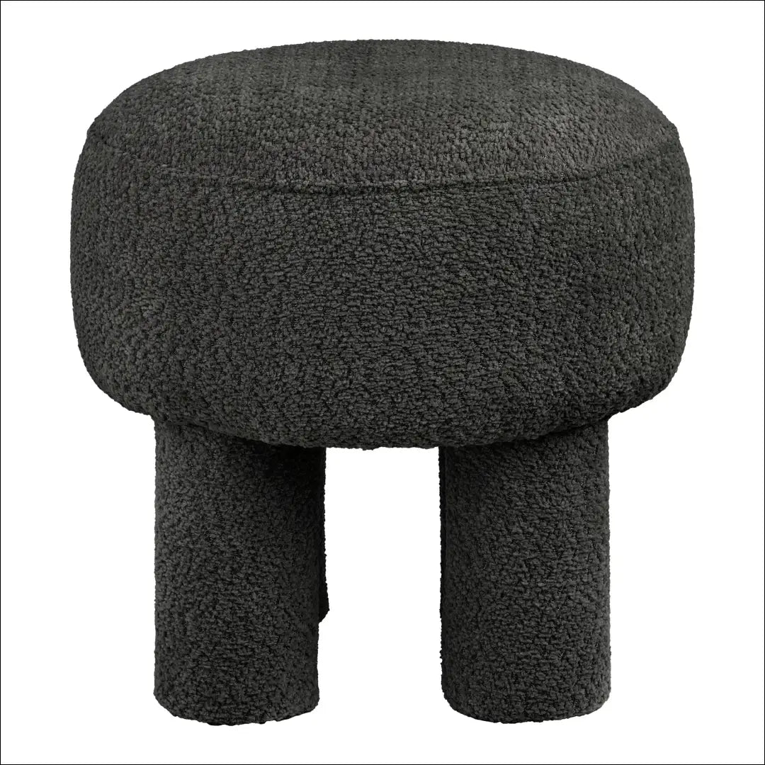 Pufas anglies spalvos ø43x43 cm RD279 - €97 Save 15% 50-100, __label:Pristatymas 5-14 d.d., Charcoal, nordic, Poufs €50
