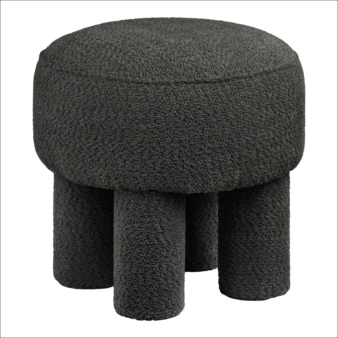 Pufas anglies spalvos ø43x43 cm RD279 - €97 Save 15% 50-100, __label:Pristatymas 5-14 d.d., Charcoal, nordic, Poufs €50