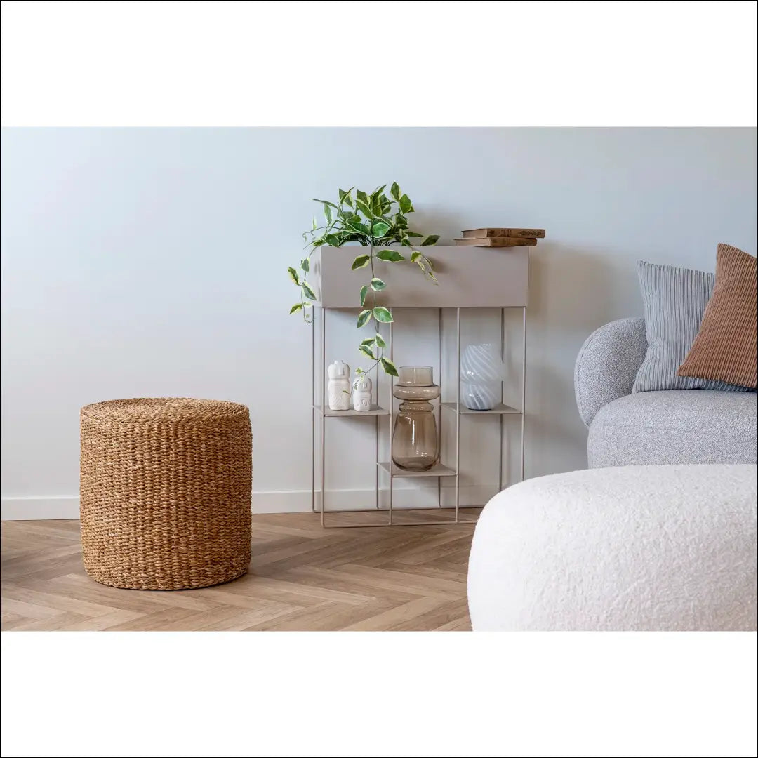 Pufas jūros žolės/medvilnės natūralios spalvos ø40x40 cm RD300 - €48 Save 15% 25-50, __label:Pristatymas 5-14 d.d.,