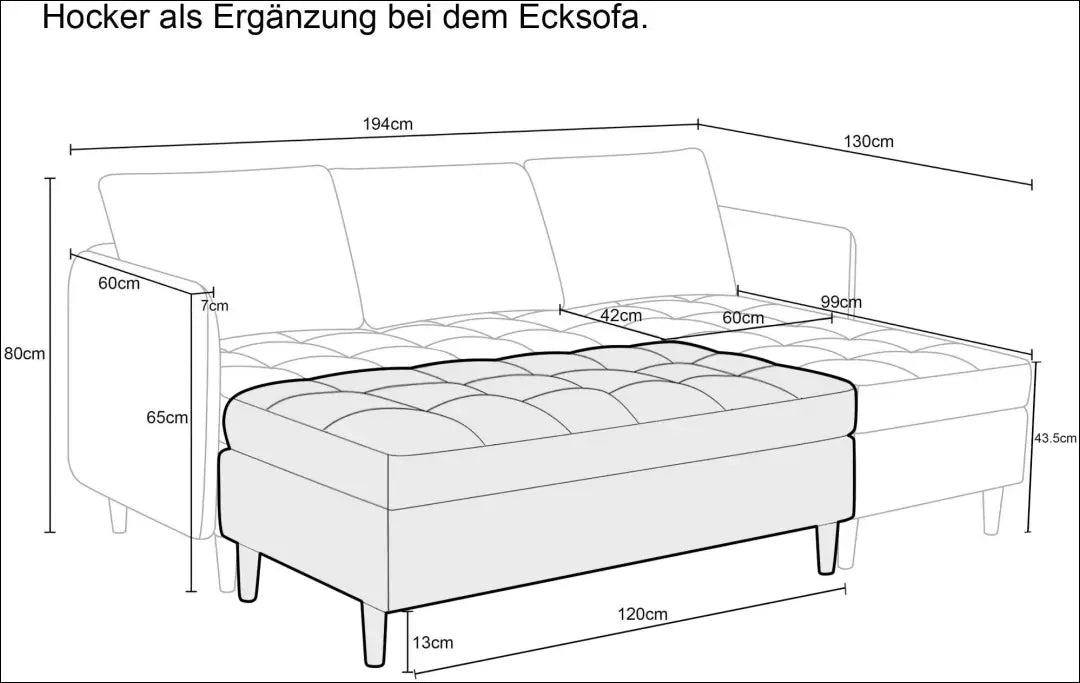 Pufas MI1013 - €94 Save 50% 50-100, __label:Pristatymas 1-2 d.d., color-pilka, material-poliesteris, minksti €50