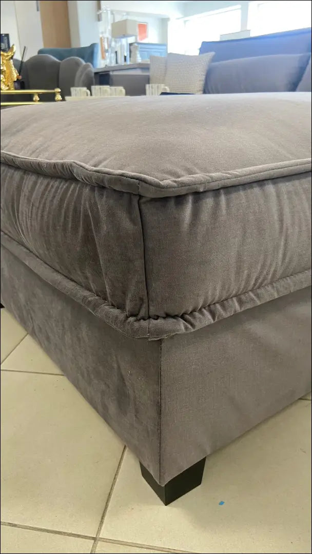 Pufas MI283 - €141 Save 55% 100-200, __label:Pristatymas 1-2 d.d., color-pilka, material-aksomas, minkšti €100 to €200