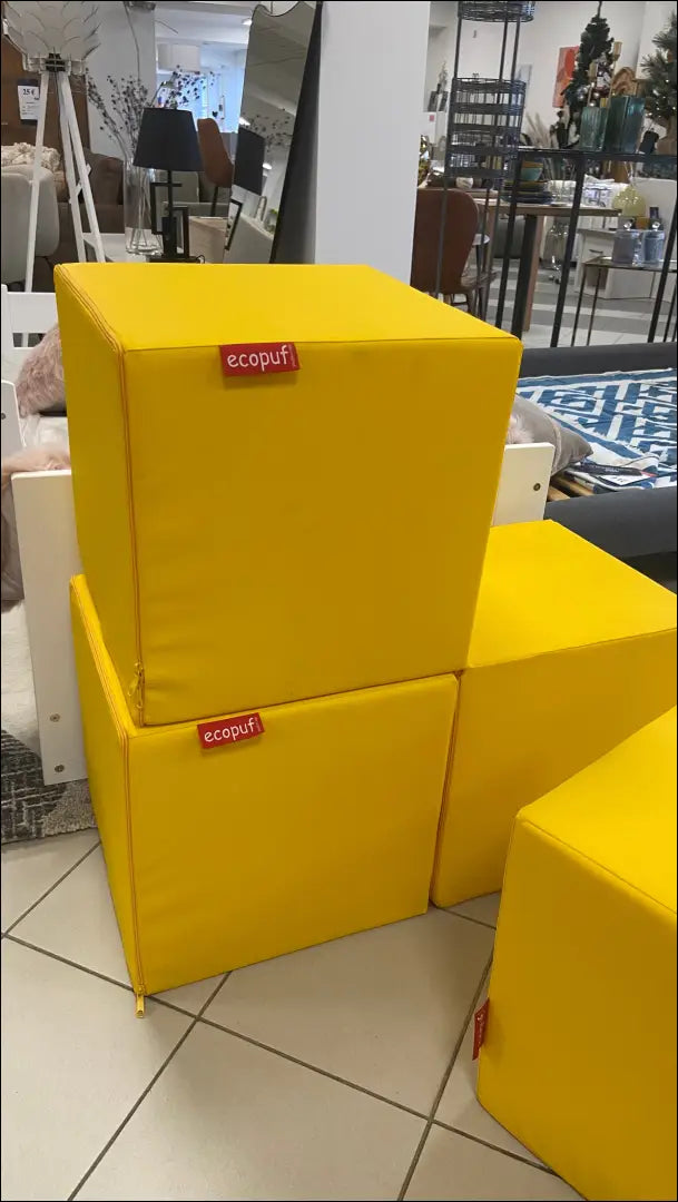 Pufas MI419 - €22 Save 70% __label:Pristatymas 1-2 d.d., color-geltona, material-dirbtine-oda, minksti, pufai Iki €25