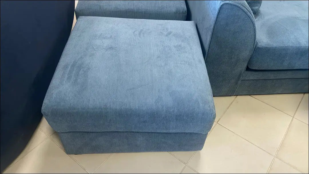 Pufas MI488 - €105 Save 70% 100-200, __label:Pristatymas 1-2 d.d., color-melyna, material-aksomas, minksti €100 to €200