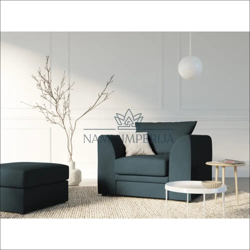 Pufas MI488 - €157 Save 55% 100-200, __label:Pristatymas 1-2 d.d., color-melyna, material-aksomas, minksti €100 to €200