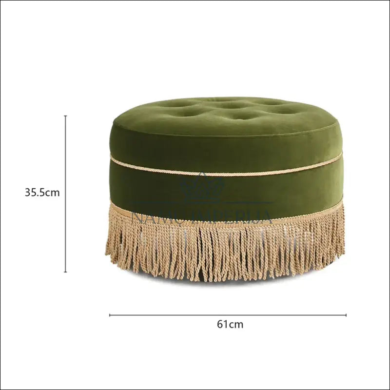 Pufas MI725 - €73 Save 50% 50-100, __label:Pristatymas 1-2 d.d., color-auksine, color-zalia, material-aksomas €50