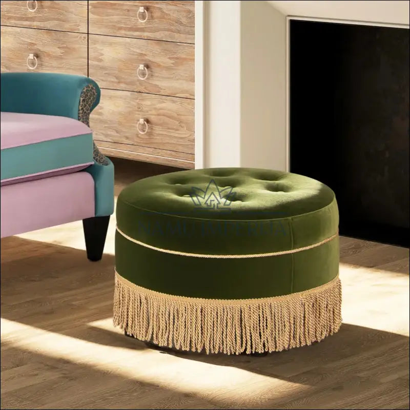 Pufas MI725 - €73 Save 50% 50-100, __label:Pristatymas 1-2 d.d., color-auksine, color-zalia, material-aksomas €50