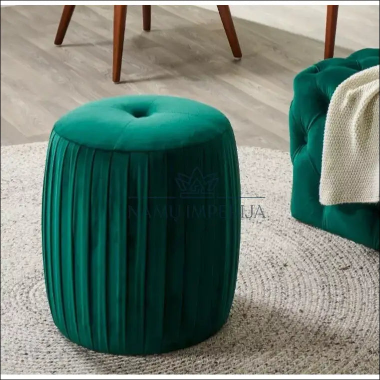 Pufas MI728 - €64 Save 50% 50-100, __label:Pristatymas 1-2 d.d., color-zalia, material-aksomas, material-poliesteris