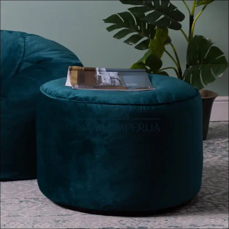 Pufas MI733 - €32 Save 50% 25-50, __label:Pristatymas 1-2 d.d., color-turkis, material-aksomas, material-poliesteris