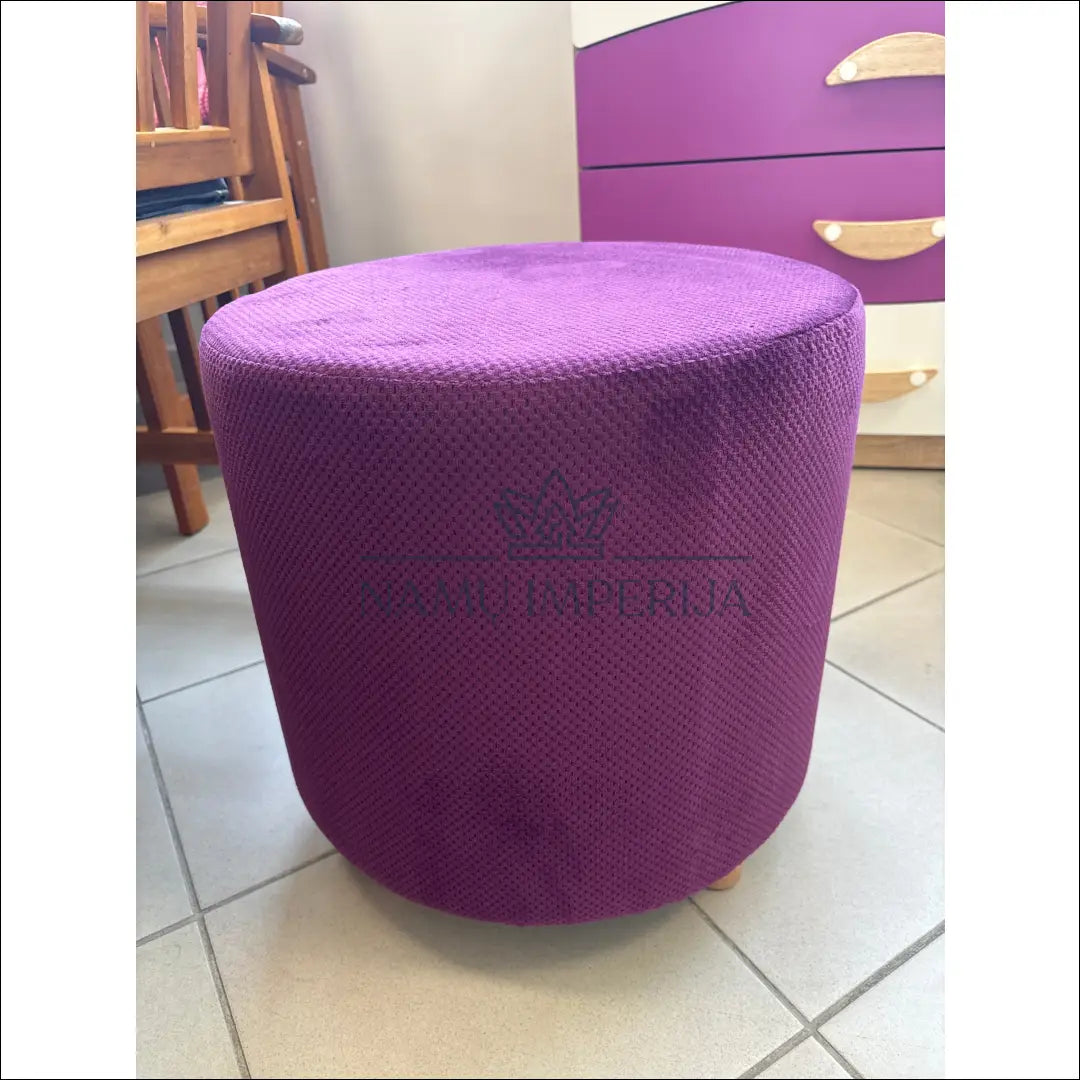 Pufas MI792 - €30 Save 50% 25-50, __label:Pristatymas 1-2 d.d., color-violetine, material-aksomas, material-poliesteris