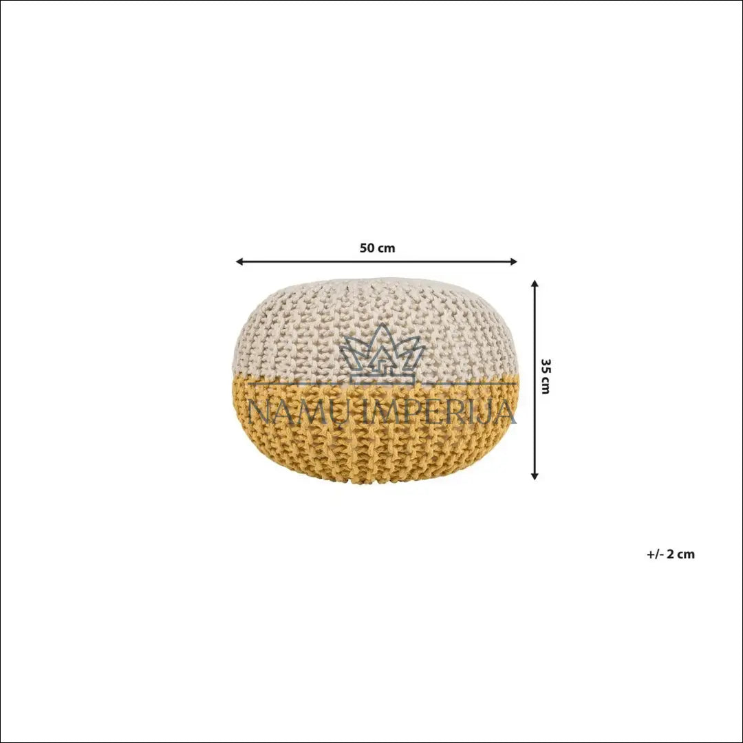 Pufas MI794 - €34 Save 50% 25-50, __label:Pristatymas 1-2 d.d., color-balta, color-geltona, material-medvilne €25