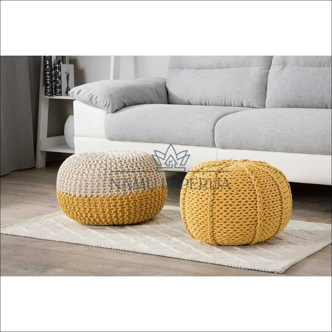 Pufas MI794 - €34 Save 50% 25-50, __label:Pristatymas 1-2 d.d., color-balta, color-geltona, material-medvilne €25