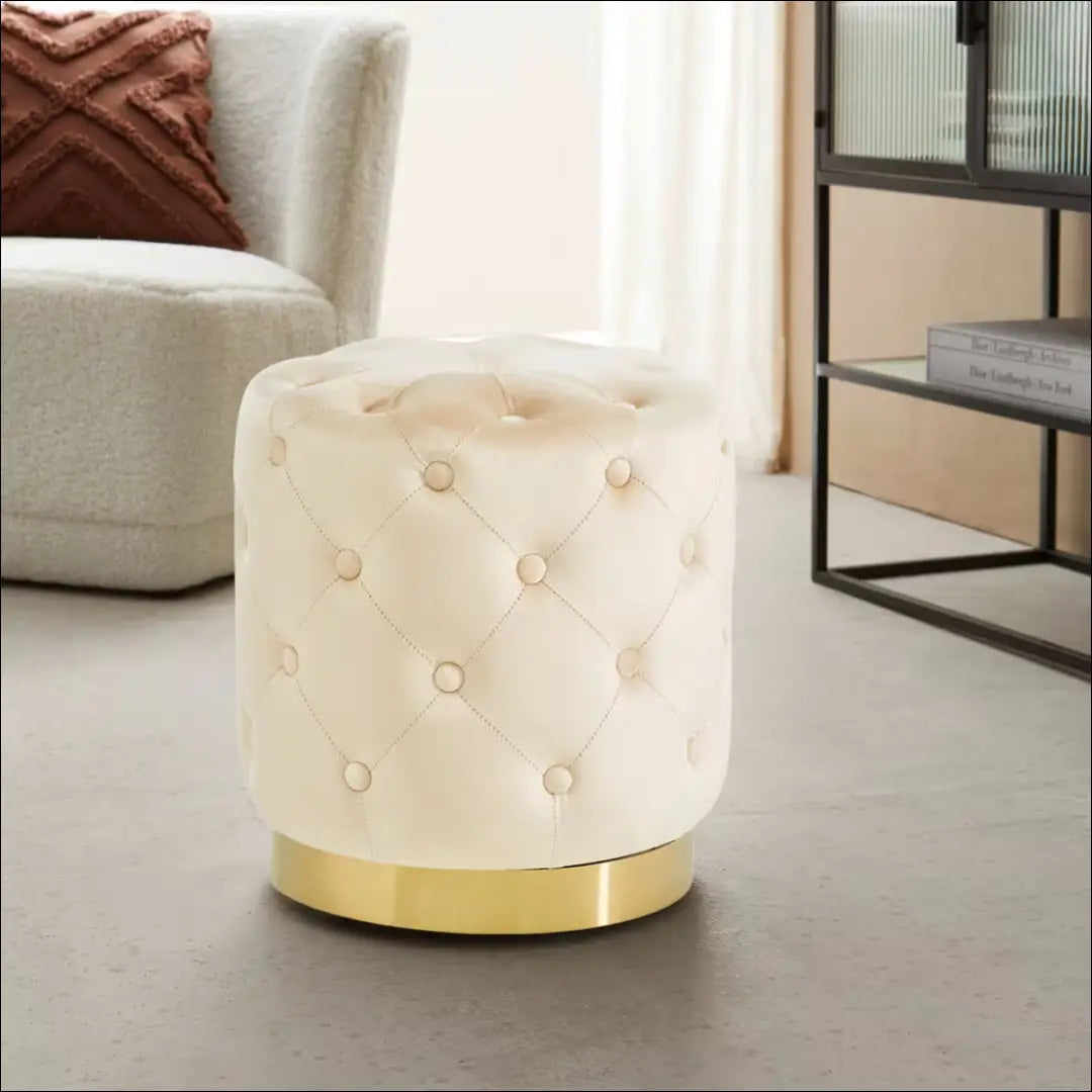 Pufas MI893 - €45 Save 50% 25-50, __label:Pristatymas 1-2 d.d., color-auksine, color-smelio, material-aksomas €25