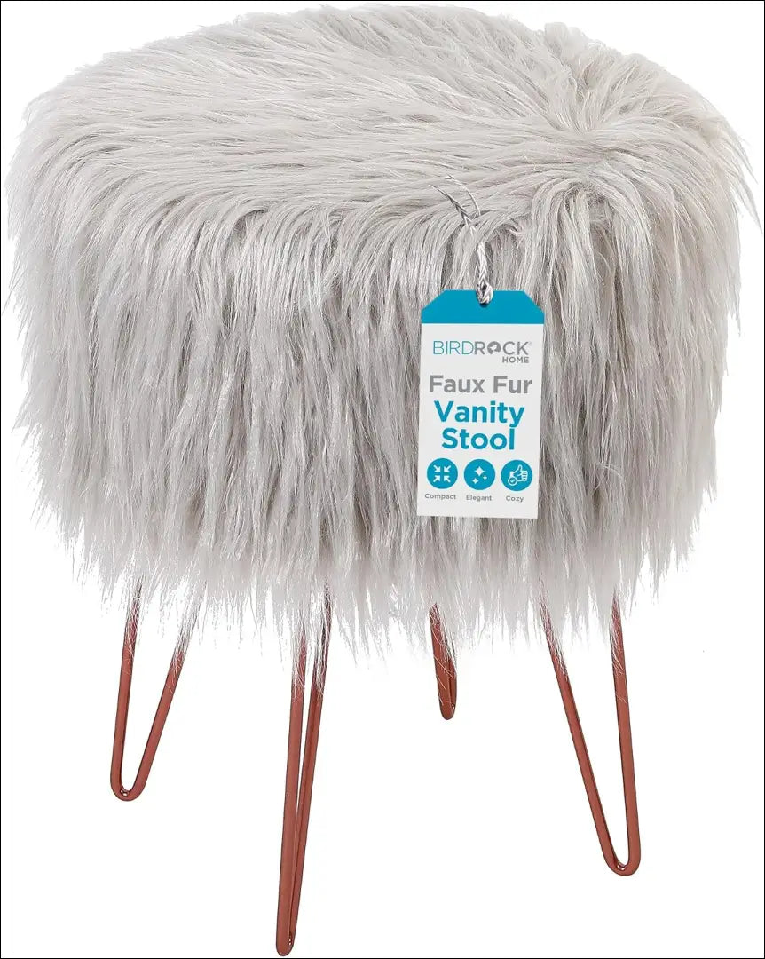 Pufas MI962 - €28 Save 50% 25-50, __label:Pristatymas 1-2 d.d., color-pilka, material-dirbtinis-kailis, minksti €25