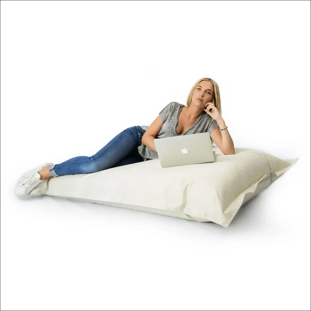 Pufas/sėdmaišis MI937 - €80 Save 50% 50-100, __label:Pristatymas 1-2 d.d., color-smelio, lauko baldai,