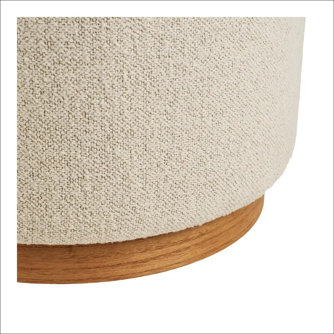Pufas smėlio spalvos ø50x41 cm RD293 - €131 Save 15% 100-200, __label:Pristatymas 5-14 d.d., nordic, Poufs, Smėlio €100
