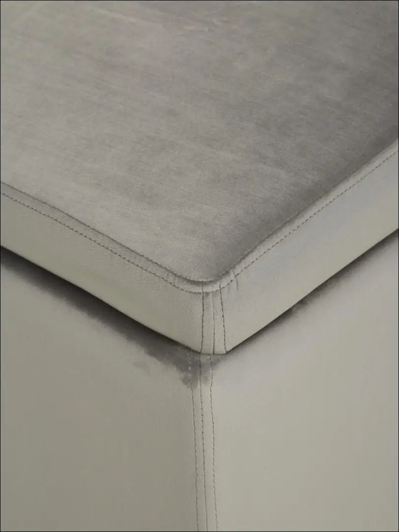 Pufas su daiktadėže MI339 - €45 Save 70% 25-50, __label:Pristatymas 1-2 d.d., color-pilka, material-aksomas,