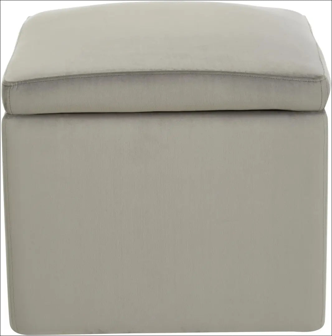 Pufas su daiktadėže MI339 - €45 Save 70% 25-50, __label:Pristatymas 1-2 d.d., color-pilka, material-aksomas,