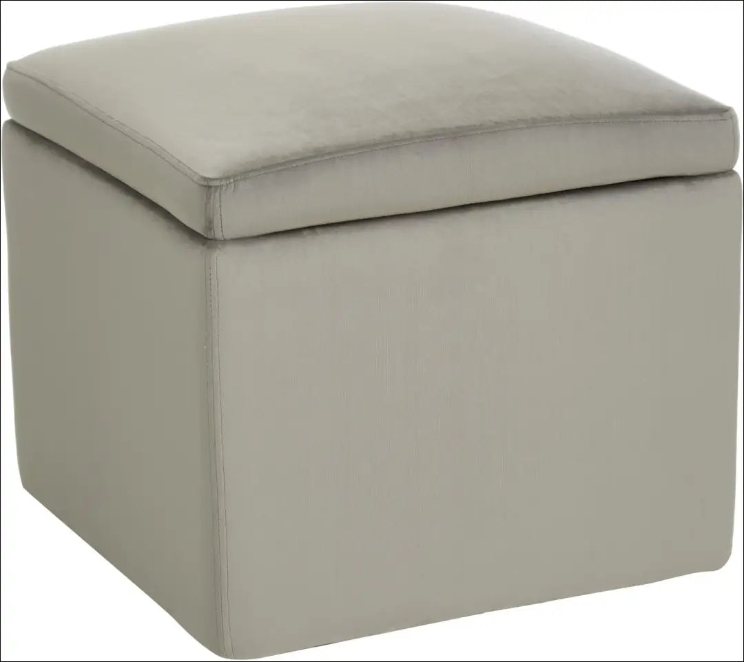 Pufas su daiktadėže MI339 - €45 Save 70% 25-50, __label:Pristatymas 1-2 d.d., color-pilka, material-aksomas,