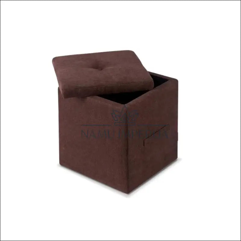 Pufas su daiktadėže MI787 - €43 Save 50% 25-50, __label:Pristatymas 1-2 d.d., color-ruda, material-poliesteris, minksti