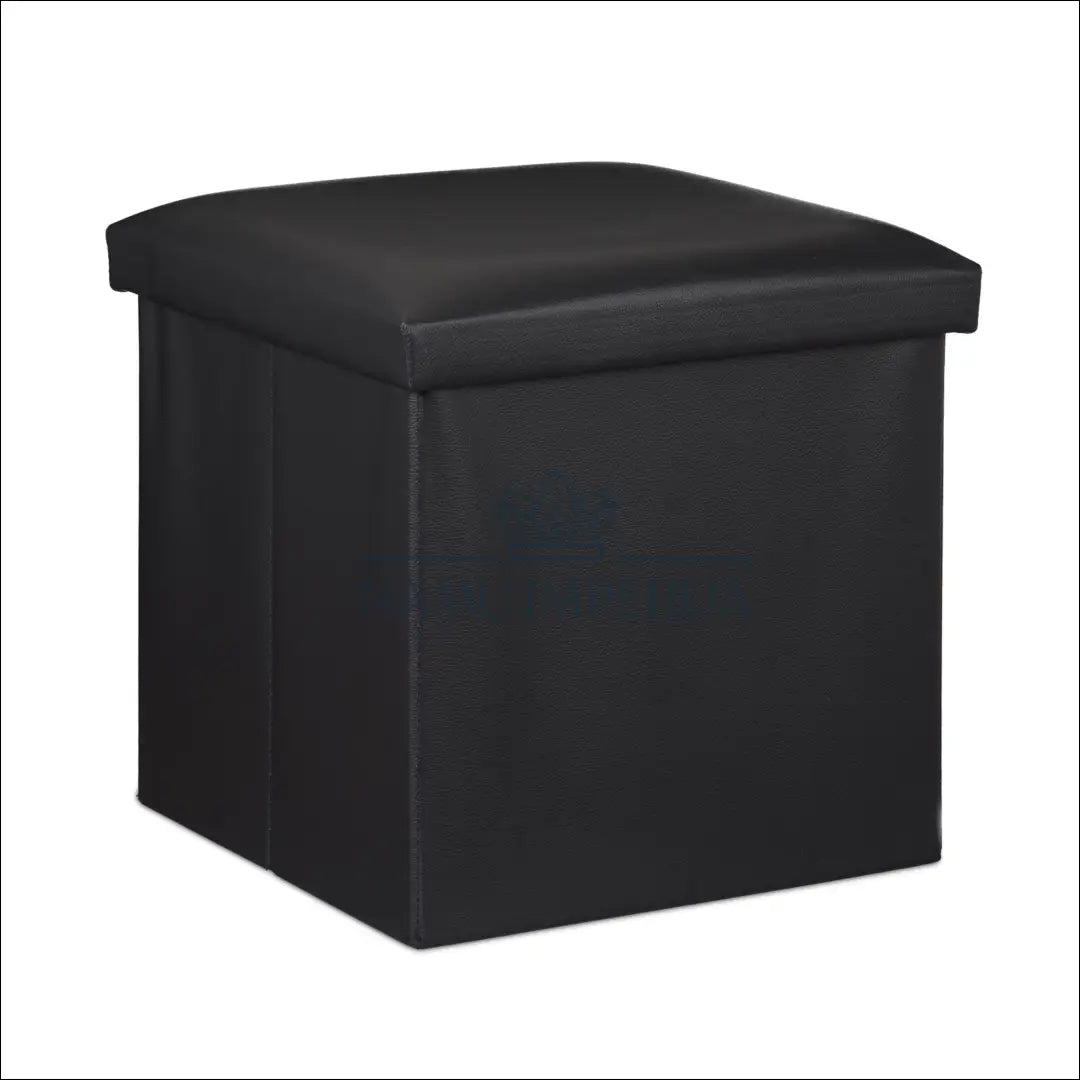 Pufas su daiktadėže MI803 - €17 Save 50% __label:Pristatymas 1-2 d.d., color-juoda, material-dirbtine-oda, minksti,