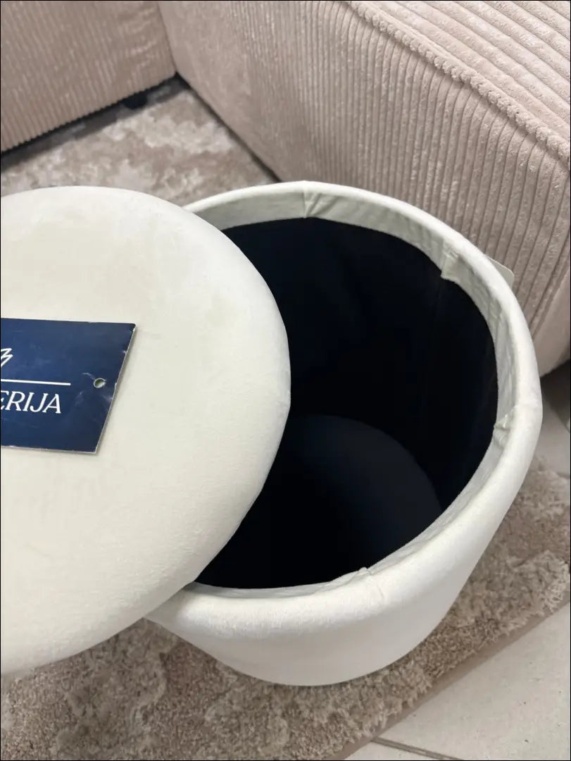 Pufas su daiktadėže MI834 - €45 Save 50% 25-50, __label:Pristatymas 1-2 d.d., color-auksine, color-kremas,