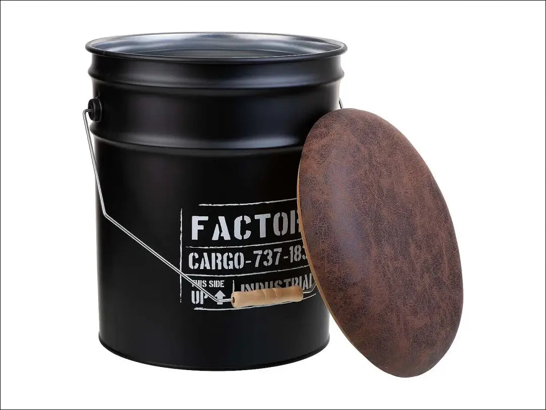 Pufas su daiktadėže MI846 - €38 Save 50% 25-50, __label:Pristatymas 1-2 d.d., color-juoda, color-ruda, kita €25 to €50