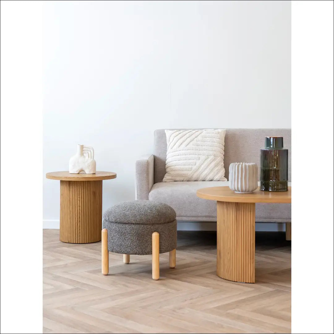 Pufas su daiktadėže rudas/natūralios spalvos ø45x36 cm RD295 - €82 Save 15% 50-100, __label:Pristatymas 5-14 d.d.,