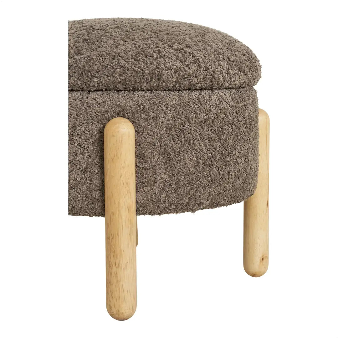 Pufas su daiktadėže rudas/natūralios spalvos ø45x36 cm RD295 - €82 Save 15% 50-100, __label:Pristatymas 5-14 d.d.,