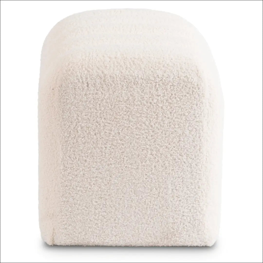 Pufas su veliūro audiniu kreminės spalvos / smėlio TE708 - €56 Save 15% 50-100, __label:Pristatymas 5-14 d.d., elite,