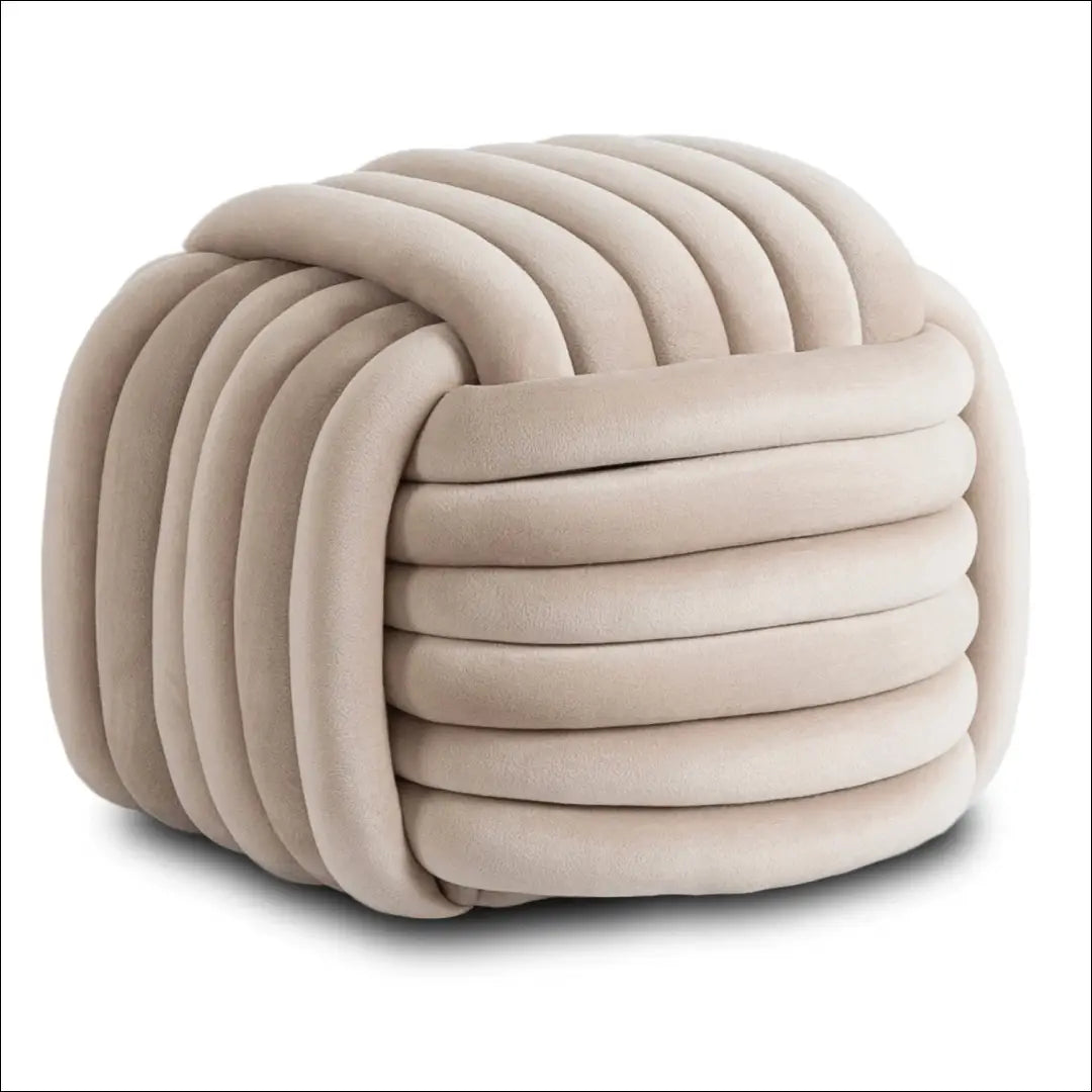 Pufas su veliūro audiniu kreminės spalvos TE705 - €56 Save 15% 50-100, __label:Pristatymas 5-14 d.d., elite,