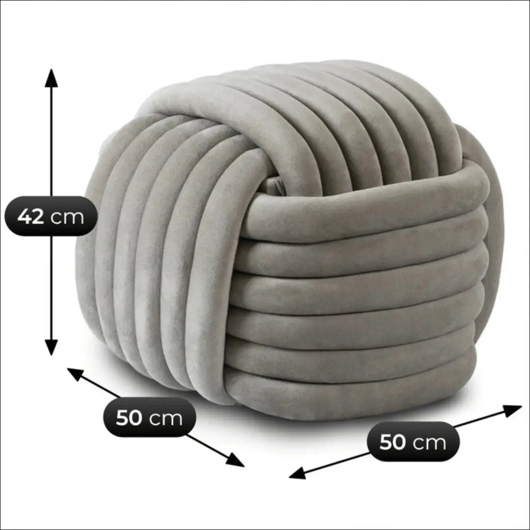 Pufas su veliūro audiniu pilkos spalvos / kreminės TE706 - €56 Save 15% 50-100, __label:Pristatymas 5-14 d.d., elite,