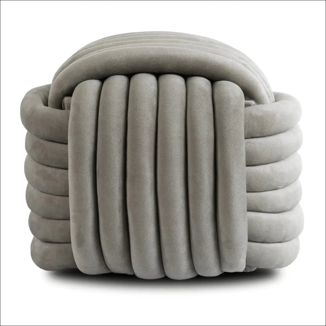 Pufas su veliūro audiniu pilkos spalvos / kreminės TE706 - €56 Save 15% 50-100, __label:Pristatymas 5-14 d.d., elite,