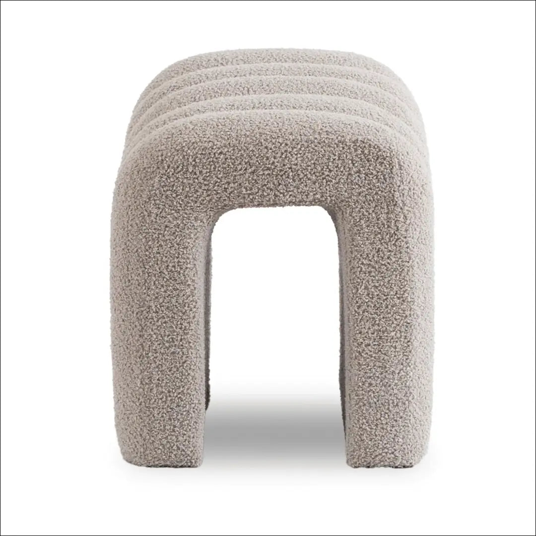 Pufas su veliūro audiniu pilkos spalvos TE709 - €55 Save 15% 50-100, __label:Pristatymas 5-14 d.d., elite,