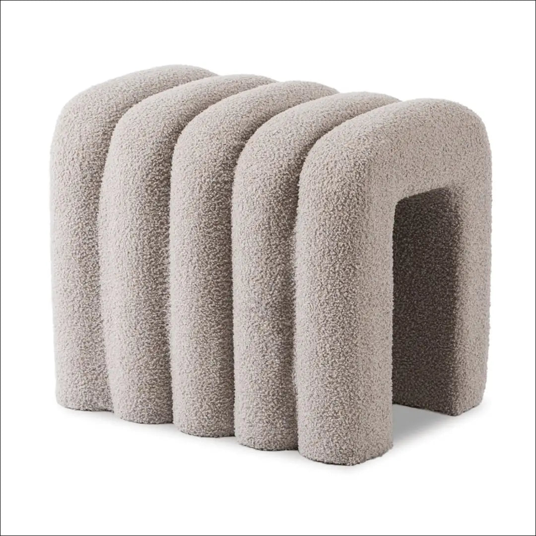Pufas su veliūro audiniu pilkos spalvos TE709 - €55 Save 15% 50-100, __label:Pristatymas 5-14 d.d., elite,