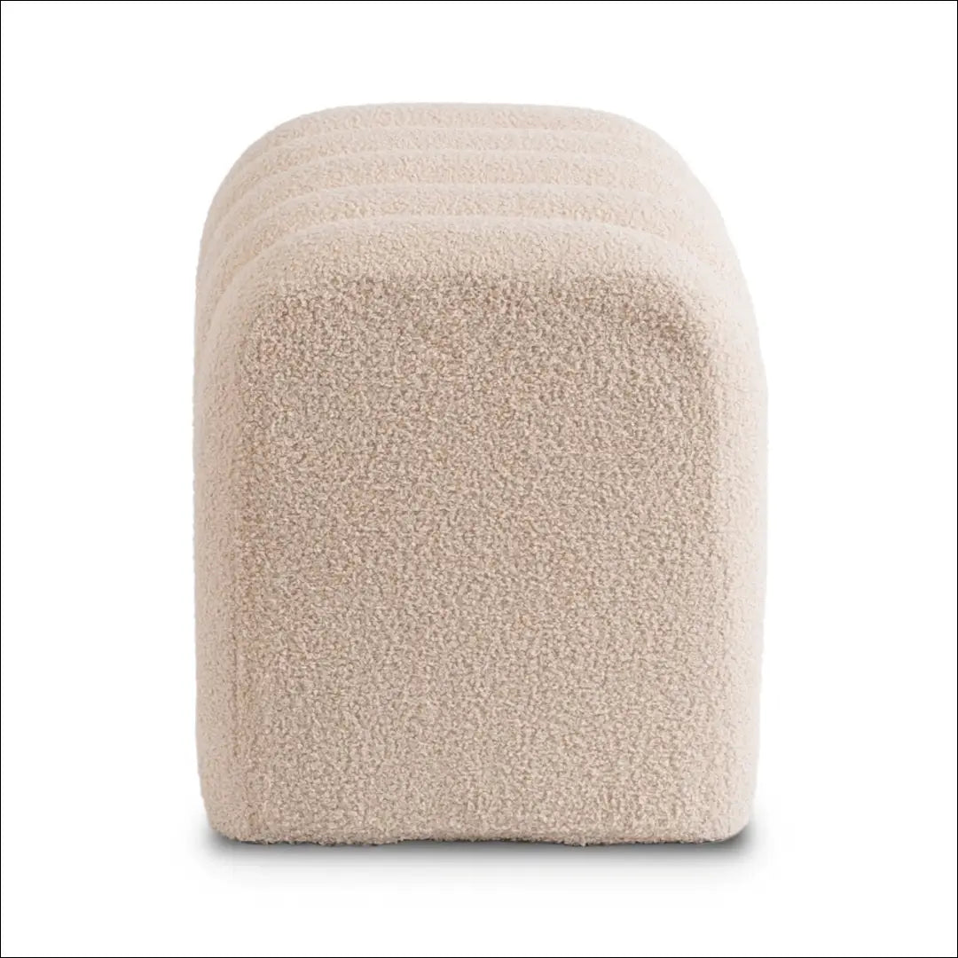 Pufas su veliūro audiniu smėlio spalvos TE734 - €56 Save 15% 50-100, __label:Pristatymas 5-14 d.d., elite,