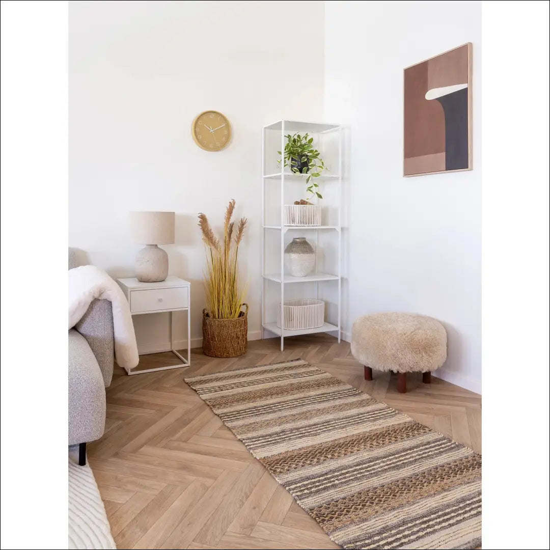 Pufas šviesiai rudas ø50x36 cm RD277 - €97 Save 15% 50-100, __label:Pristatymas 5-14 d.d., nordic, Poufs, uzsakomi €50