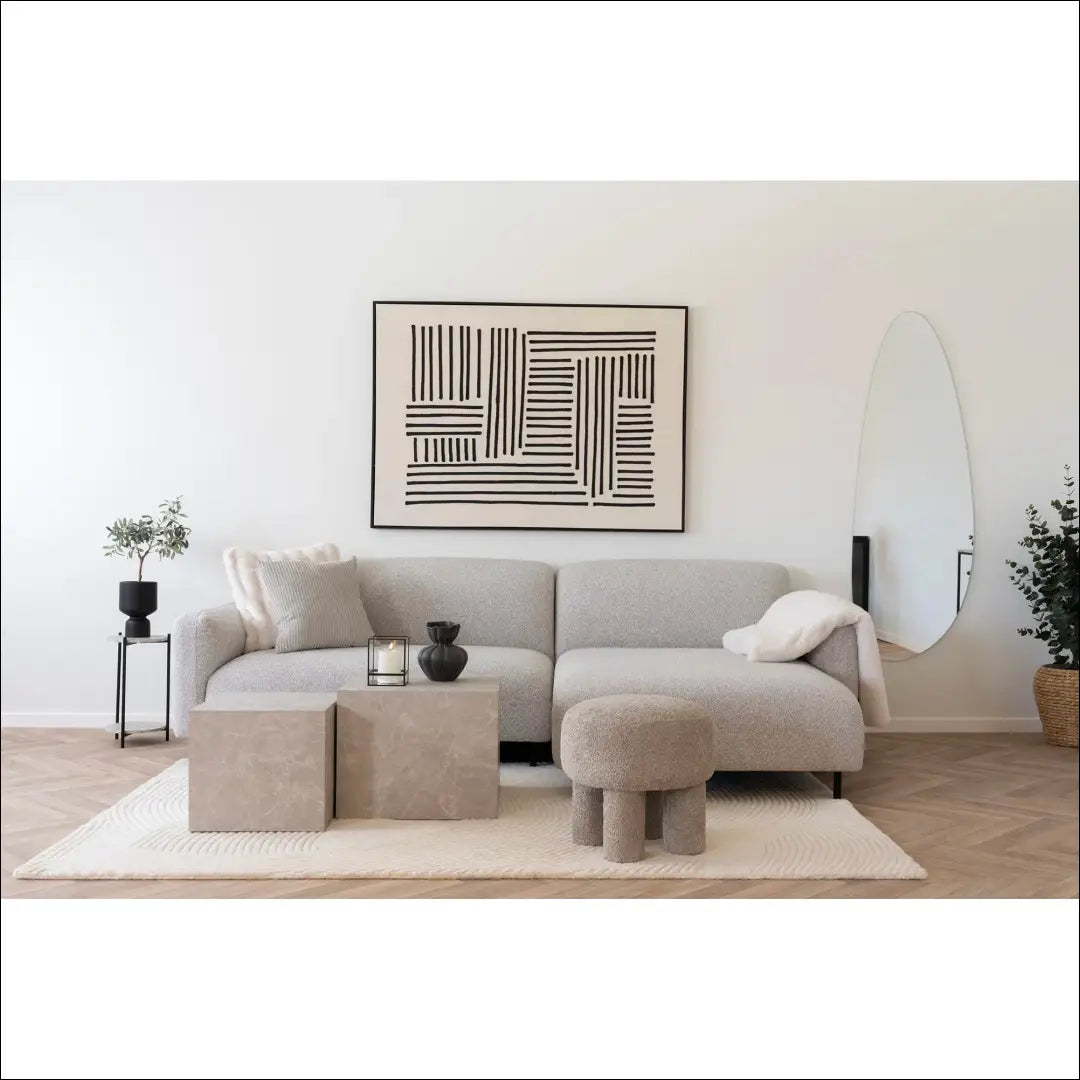 Pufas tamsaus smėlio spalvos ø43x43 cm RD275 - €97 Save 15% 50-100, __label:Pristatymas 5-14 d.d., nordic, Poufs,