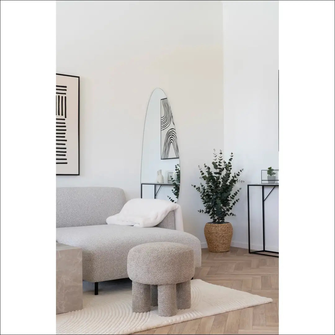 Pufas tamsaus smėlio spalvos ø43x43 cm RD275 - €97 Save 15% 50-100, __label:Pristatymas 5-14 d.d., nordic, Poufs,