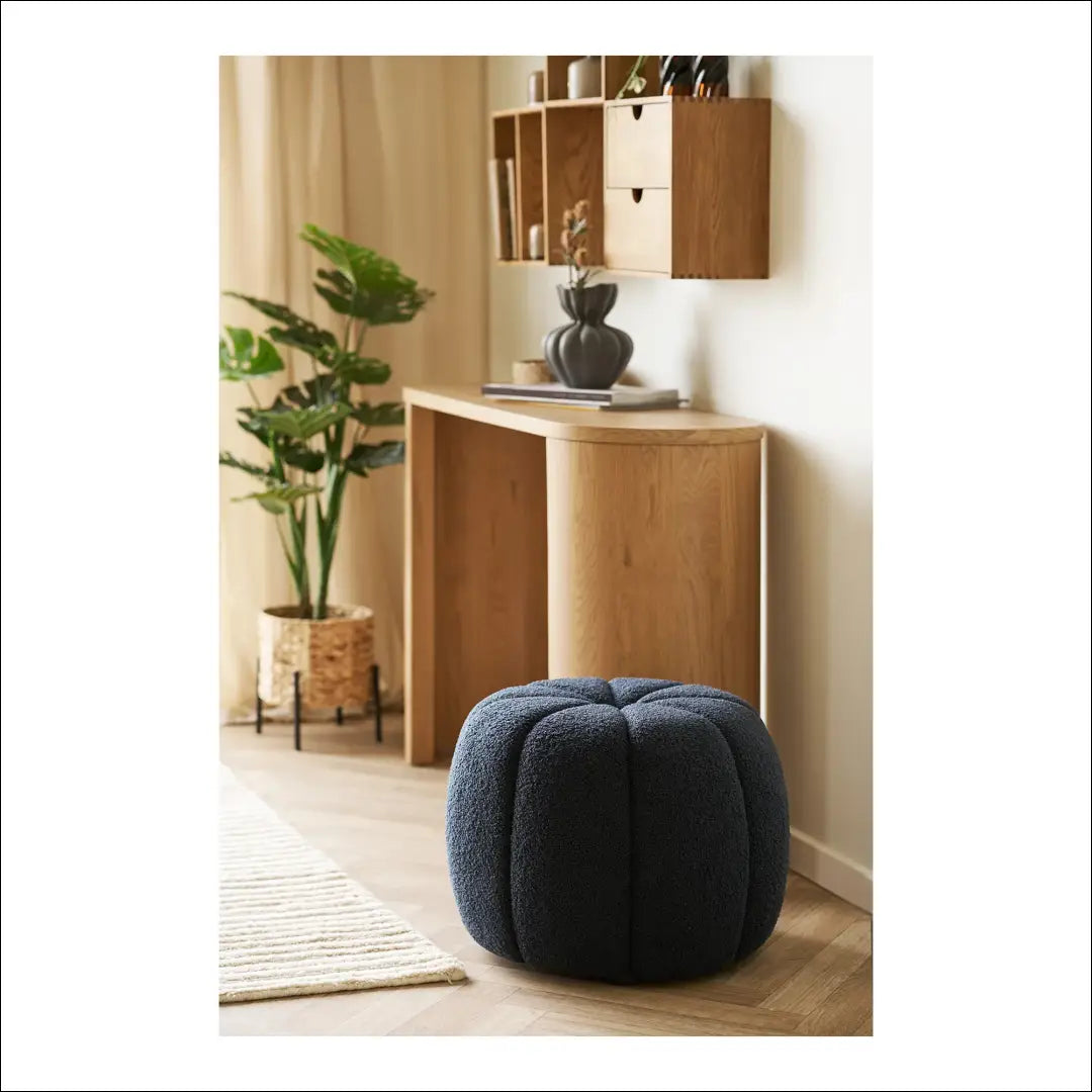 Pufas tamsiai mėlynas ø48x38 cm RD280 - €97 Save 15% 50-100, __label:Pristatymas 5-14 d.d., Navy, nordic, Poufs €50
