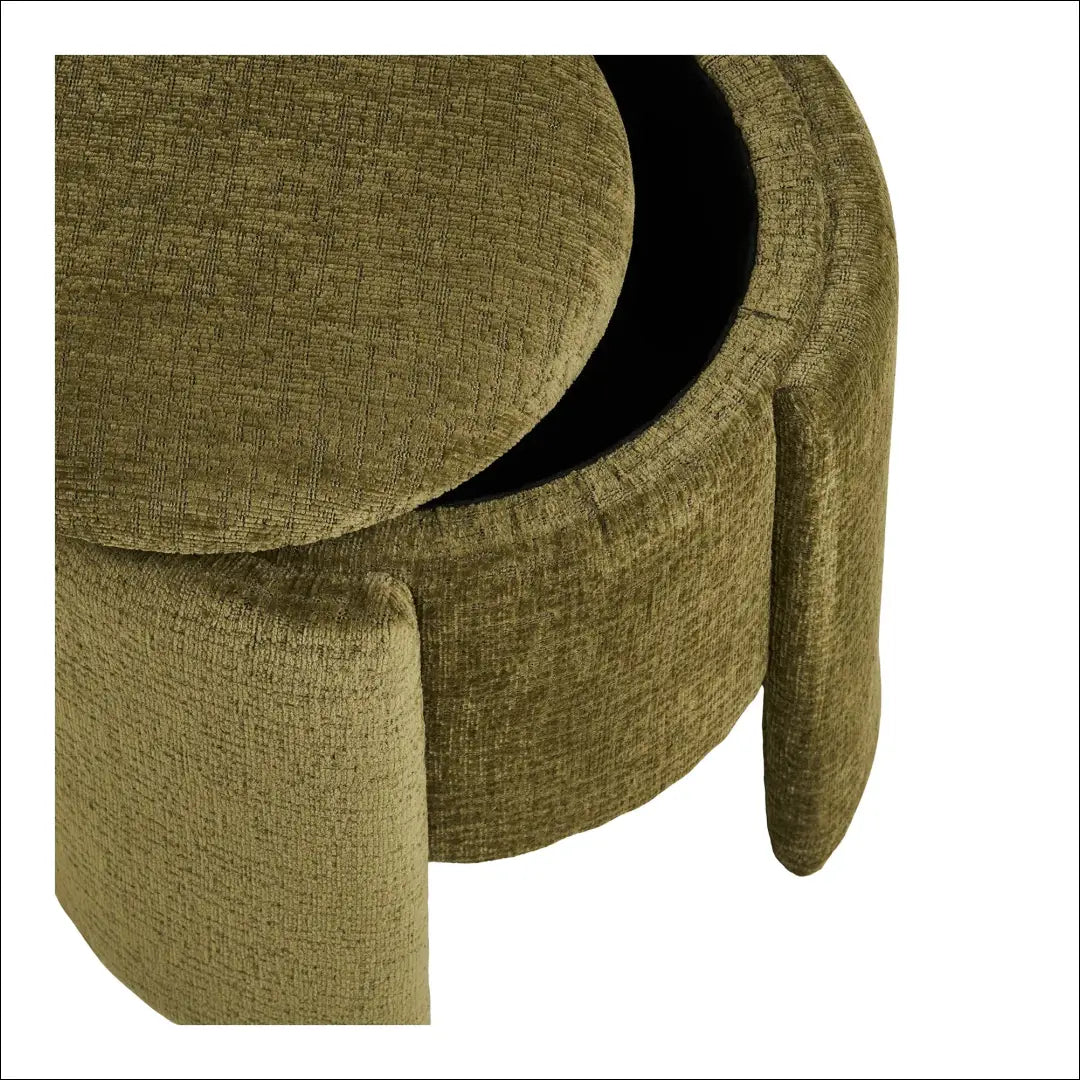 Pufas žalias ø42x43,5 cm RD284 - €97 Save 15% 50-100, __label:Pristatymas 5-14 d.d., nordic, Poufs, uzsakomi €50