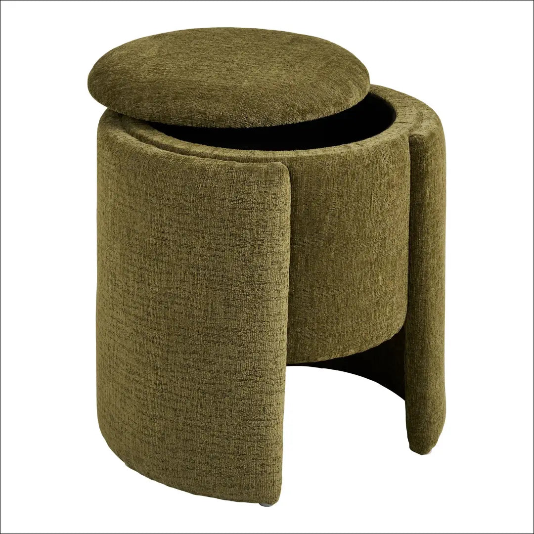 Pufas žalias ø42x43,5 cm RD284 - €97 Save 15% 50-100, __label:Pristatymas 5-14 d.d., nordic, Poufs, uzsakomi €50