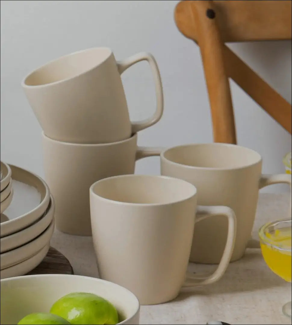 Puodelių komplektas (4vnt) DI12611 - €16 Save 50% __label:Pristatymas 1-2 d.d., color-smelio, indai, interjeras,