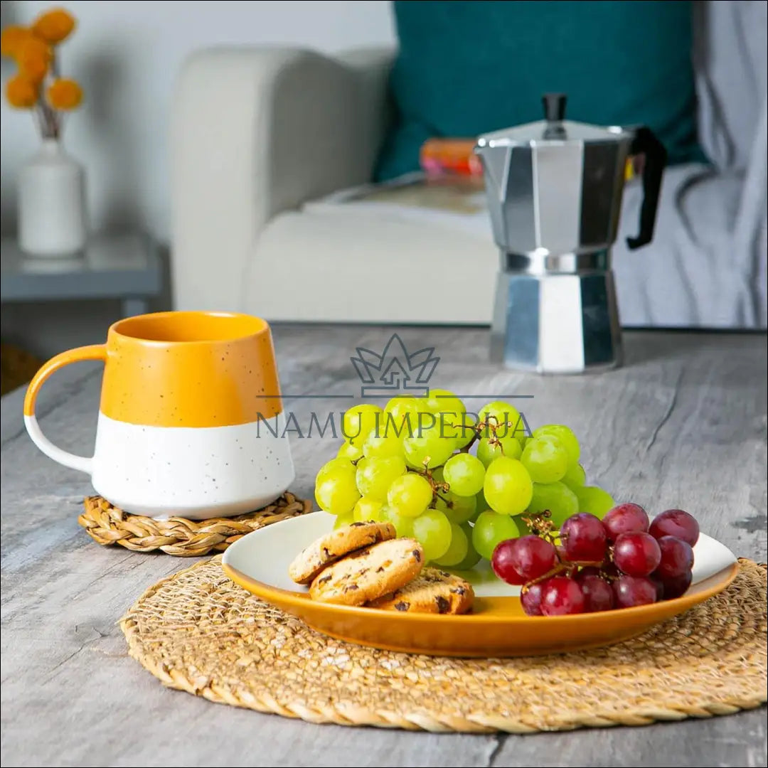 Puodelių komplektas (4vnt) DI8926 - €25 Save 50% 25-50, __label:Pristatymas 1-2 d.d., color-balta, color-geltona, indai