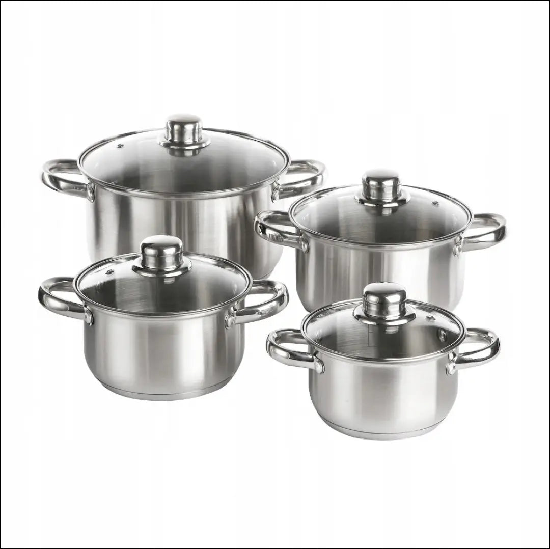 Puodų komplektas (4vnt) DI10717 - €44 Save 50% 25-50, __label:Pristatymas 1-2 d.d., color-sidabrine, interjeras,