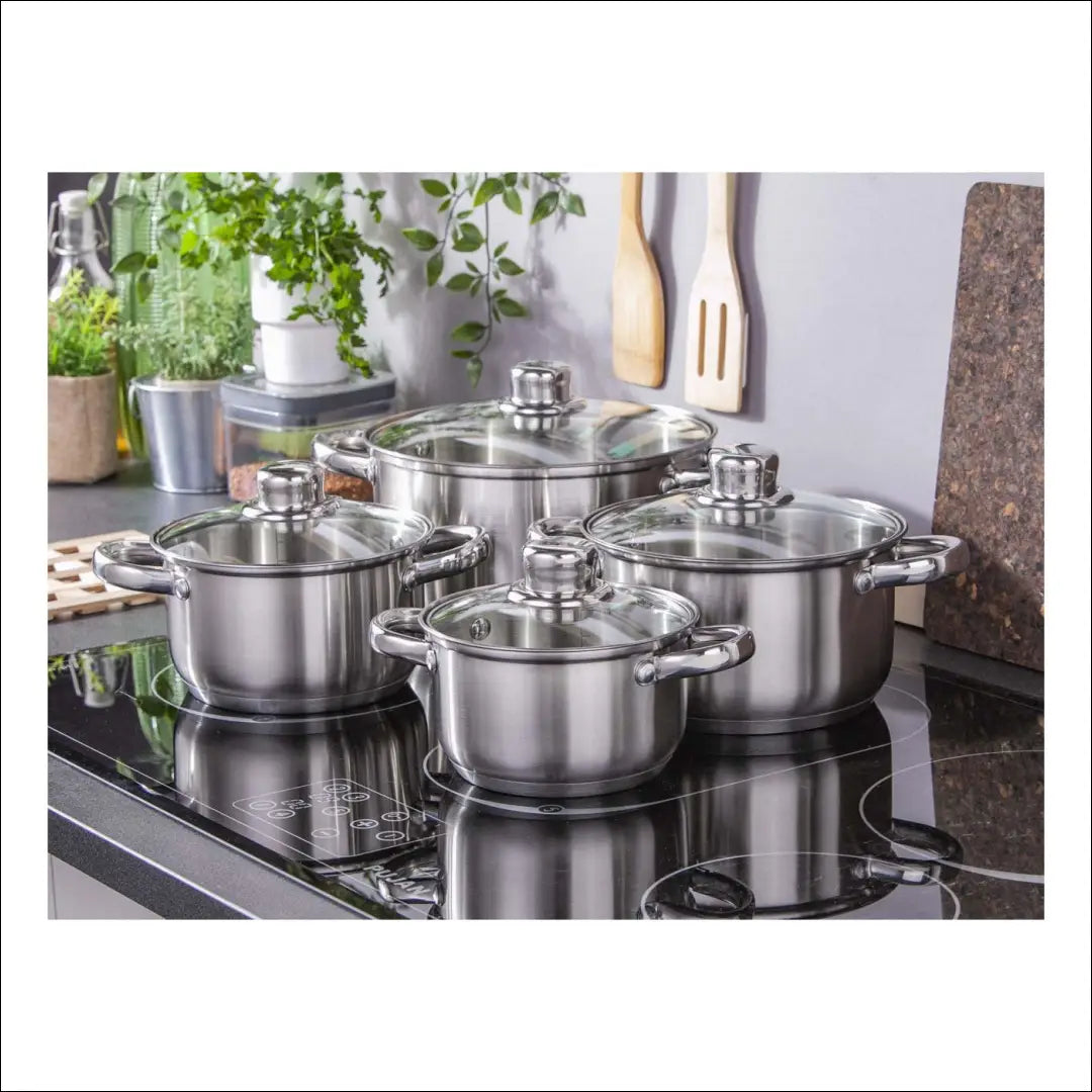 Puodų komplektas (4vnt) DI10717 - €44 Save 50% 25-50, __label:Pristatymas 1-2 d.d., color-sidabrine, interjeras,